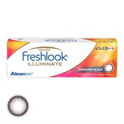 Freshlook illuminate Diamond Black 曜目黑